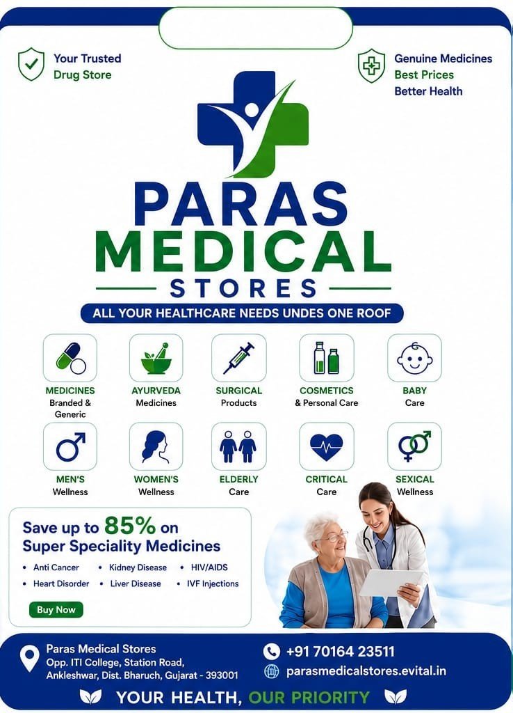Paras Medical Stores brand panel